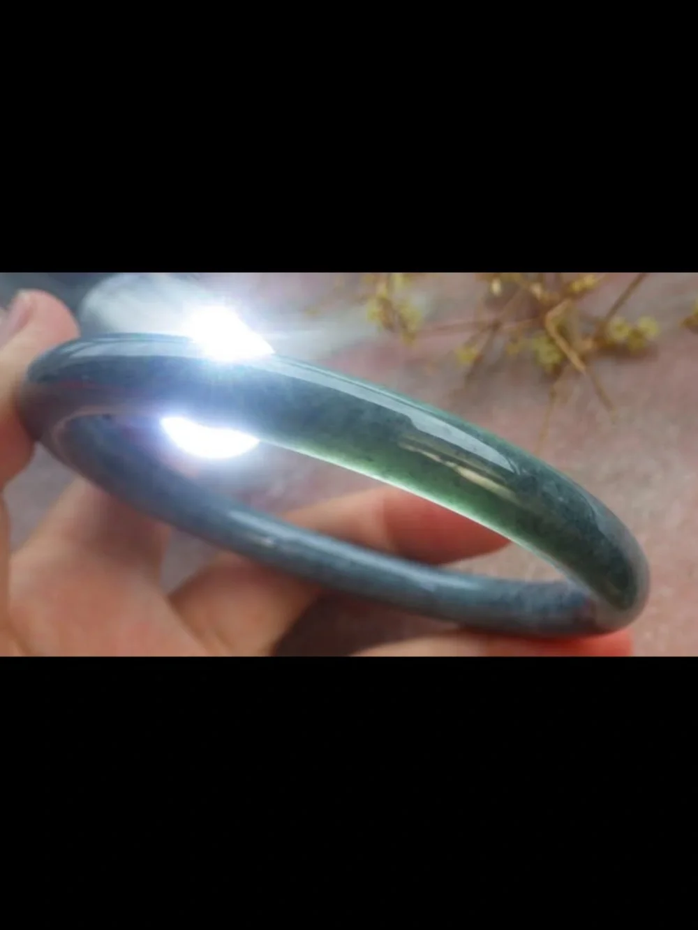 Elegant green bangle certificate jadeite jade luck bracelet 68mm 8.25 inches